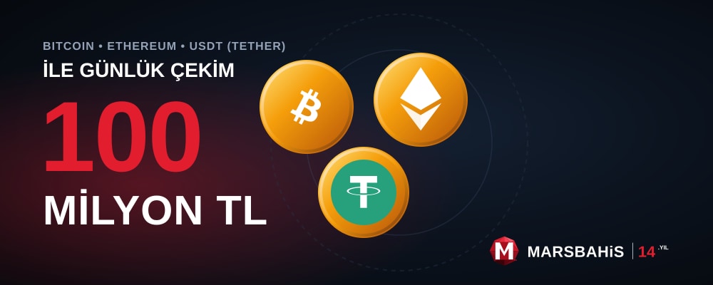 Bitcoin, Ethereum ve USDT ile günlük çekim üst limiti bilgilendirme görseli