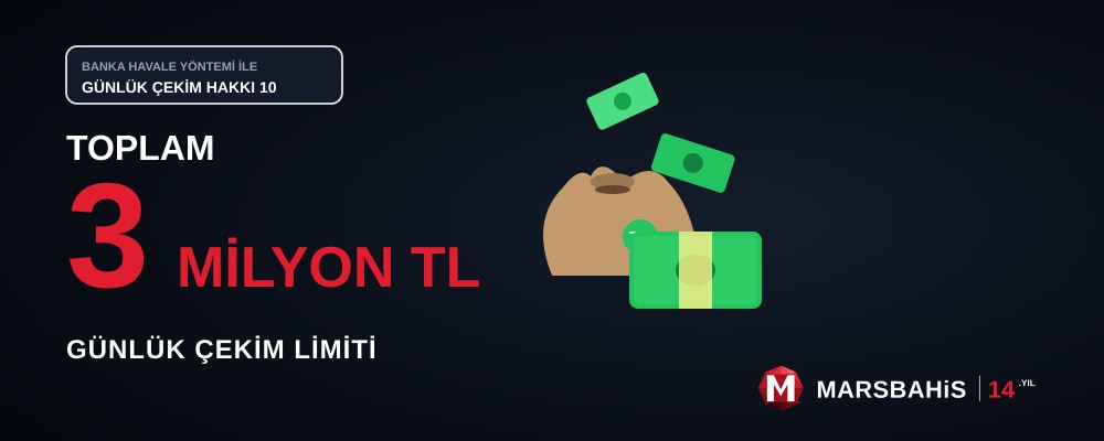 Banka havalesi yöntemi ile günlük çekim hakkı ve üst limit görseli